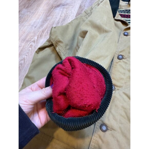 Vintage Patagonia Mens Medium Nuevo Range Coat Corduroy Collar Aztec Fleece Line - Picture 10 of 14